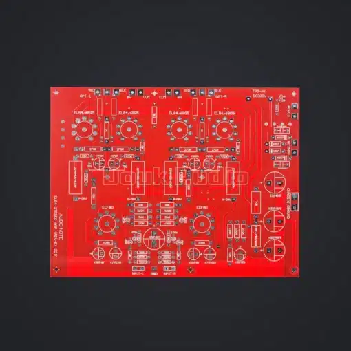 Hi-End stereo DIY komplekti elektroonika detailid ja trükkplaat