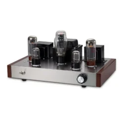 stereo integreeritud toitevõimendi toruga klass a el34 6n9p mõõtudega 350x50x170mm 13w kaal 9.5kg