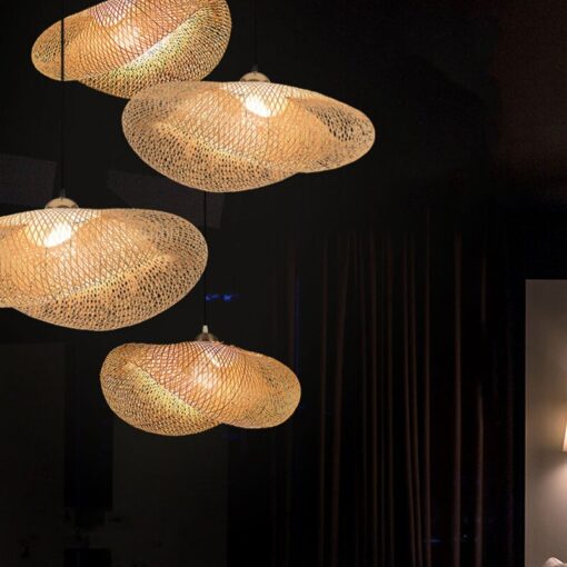 Moderne bambusest laelamp