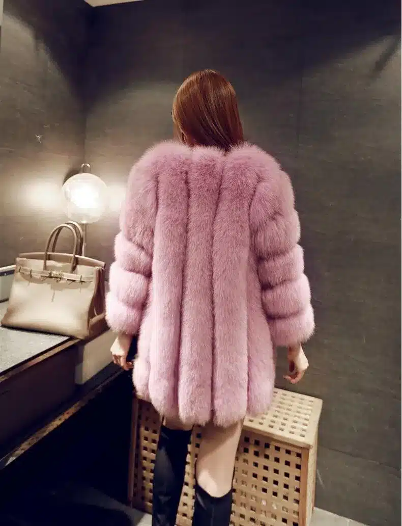 Women Brand Fur Coat Winter Women Long Faux Fox Fur Coats Furry Luxury Womens Fake Fur Jacket High Quality Faux Fur Coat Jacket 19