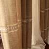 pruunid retro stiilis kardinad valge mustriga
