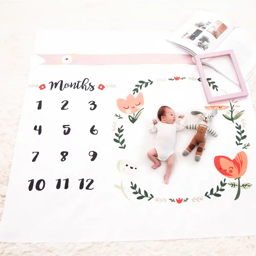 Baby Blankets Swaddle Wrap Newborn Fashion Bathing Towels Flower Printed Cute Soft Blanket DIY Infant Kids Photography Props 17