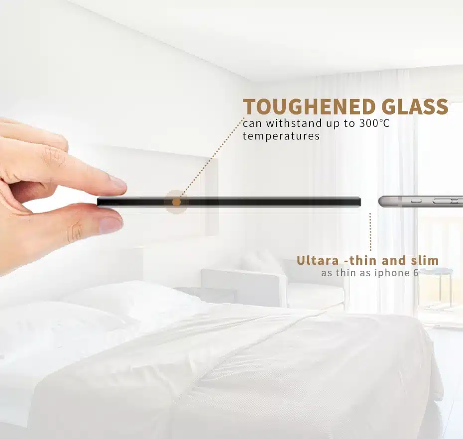 FUNRY ST1 EU Standard 3Gang Smart Remote Control/Touch Radio Light Switch Momentary Push Button Luxury Tempered Glass 433MHz 11
