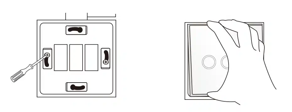 FUNRY ST1 EU Standard 3Gang Smart Remote Control/Touch Radio Light Switch Momentary Push Button Luxury Tempered Glass 433MHz 23
