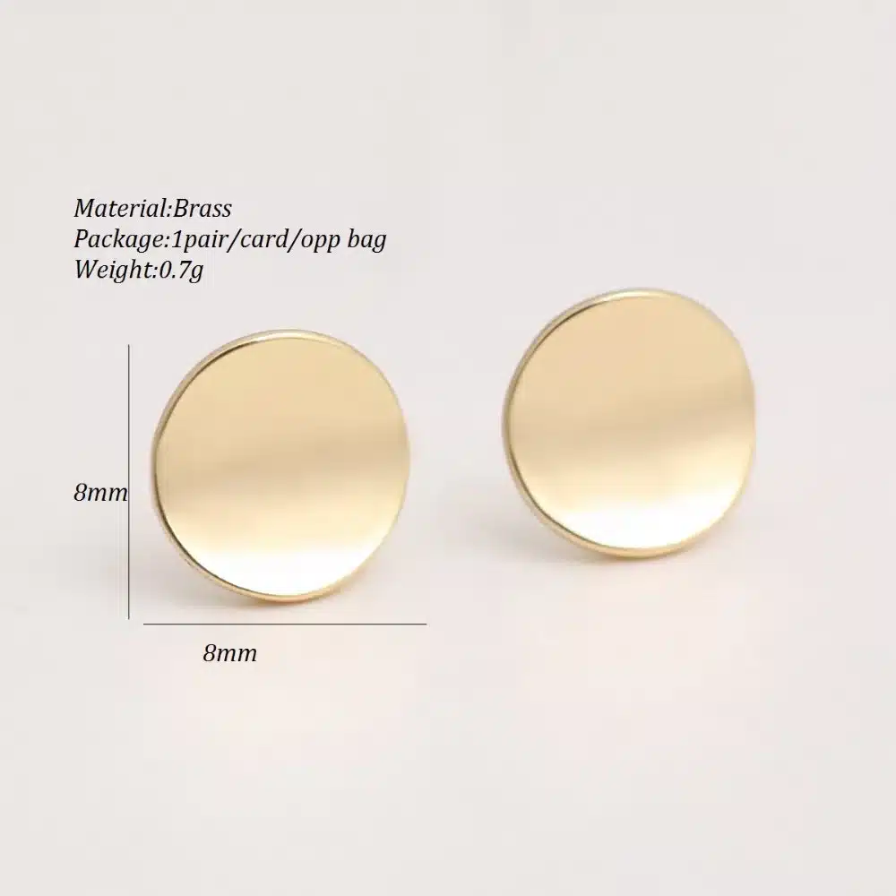 Shuangshuo 2017 Summer New Fashion Shiny Geometric Jewelry Round Stud Earrings for Women Party Earrings 41