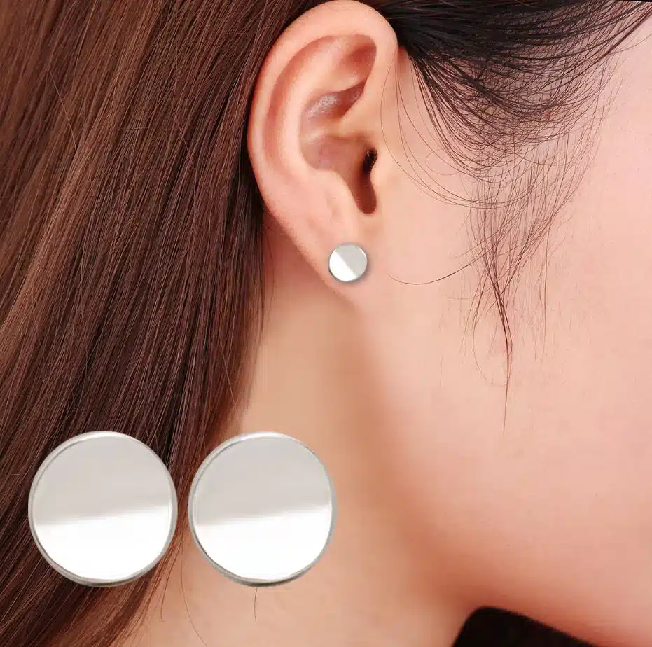 Shuangshuo 2017 Summer New Fashion Shiny Geometric Jewelry Round Stud Earrings for Women Party Earrings 49