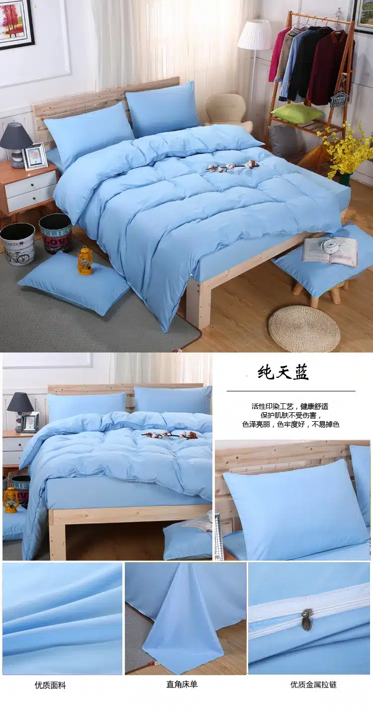 AB side bedding set super king duvet cover set dark blue +beige 3/ 4pcs bedclothes adult bed set man duvet flat sheet 230*250cm 56