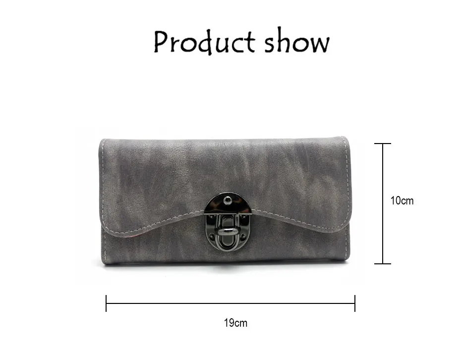 Vintage Fashion Women Wallet 2017 Casual PU Leather Long Wallet Clutch Purse High Quality Metal Hasp Womens Wallets And Purses 10