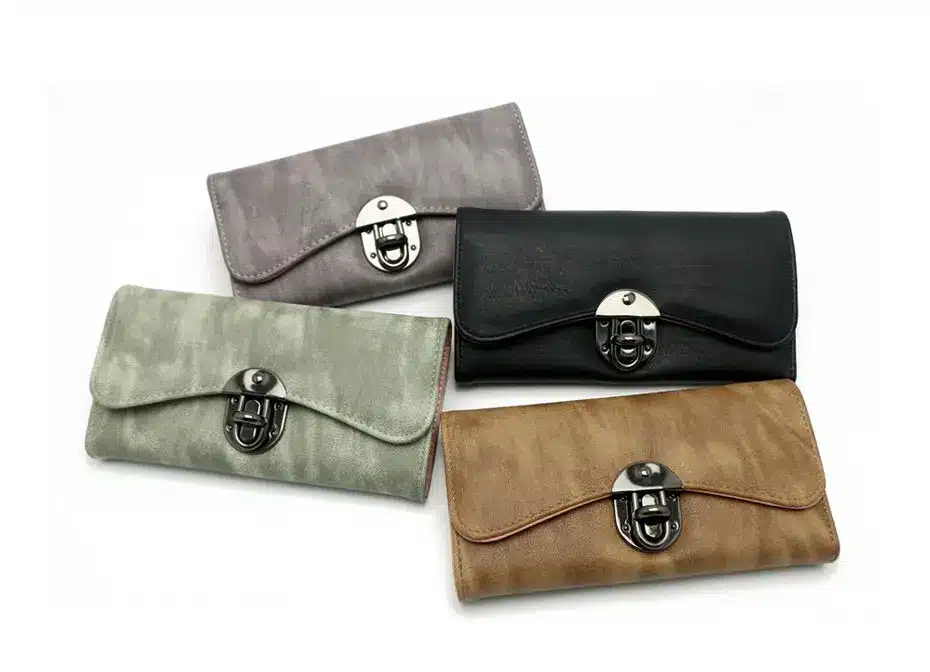 Vintage Fashion Women Wallet 2017 Casual PU Leather Long Wallet Clutch Purse High Quality Metal Hasp Womens Wallets And Purses 20