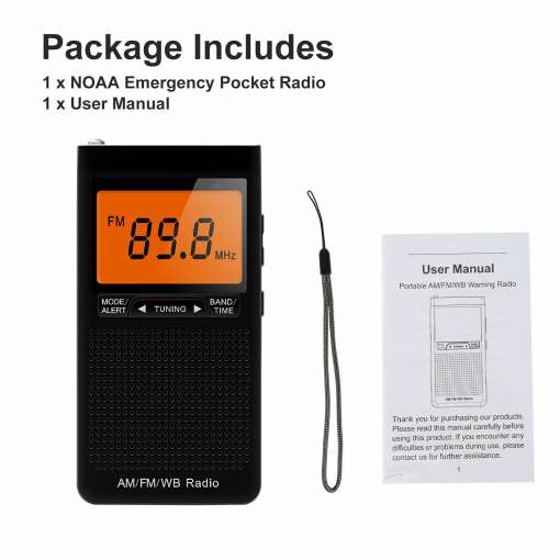 Kaasaskantav hädaabi taskuraadio