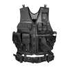 must taktikaline vest mitme taskuga, sobib airsoftiks või jahiks