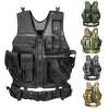 must taktikaline vest mitme taskuga