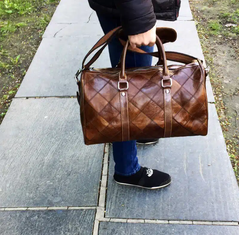 WESTAL Genuine Leather Bag Multifunction Shoulder Bags Men's Travel Bag Leather Travel Duffle Bag Leather Handbag Totes 8883 11
