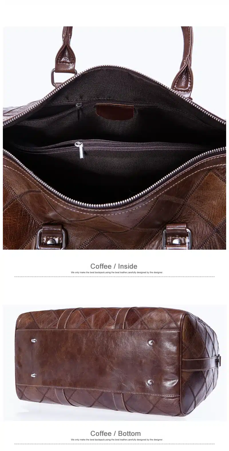 WESTAL Genuine Leather Bag Multifunction Shoulder Bags Men's Travel Bag Leather Travel Duffle Bag Leather Handbag Totes 8883 14