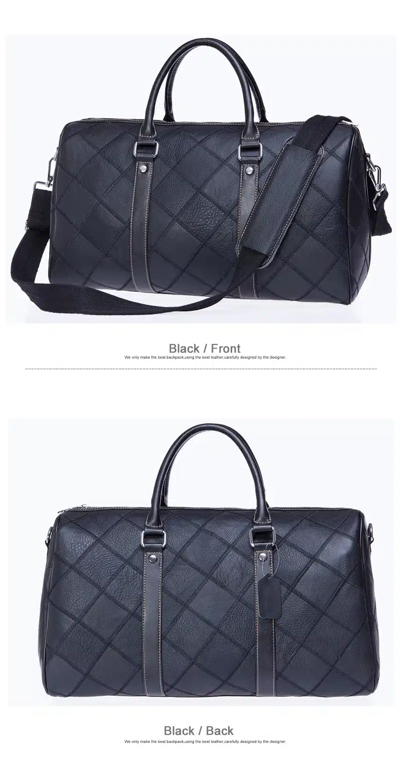 WESTAL Genuine Leather Bag Multifunction Shoulder Bags Men's Travel Bag Leather Travel Duffle Bag Leather Handbag Totes 8883 16