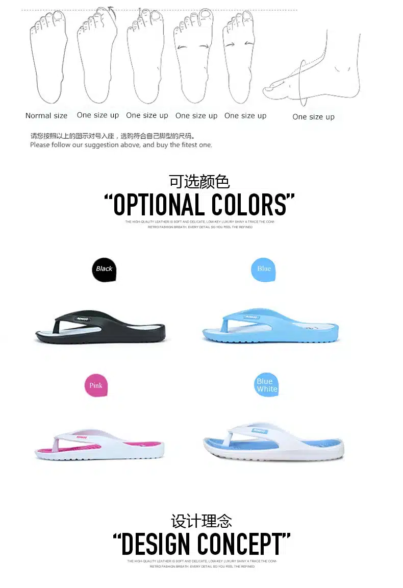 2017 Casual Beach Women Slipper Sandals Brand New design Summer Home Massage Flat Flip-Flops Shoes for Female plus Big Size 12