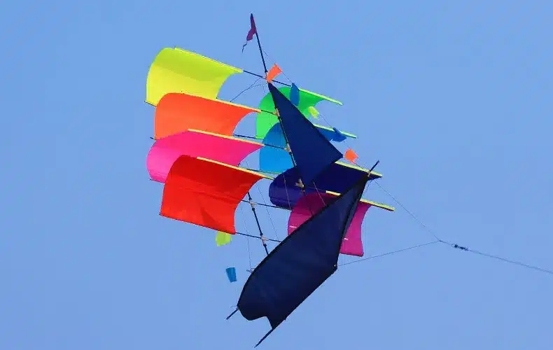 Free Shipping Outdoor Fun Sports 3D Stereo Sailboat Kite /Sailing Kites With Handle And Line Good Flying 10