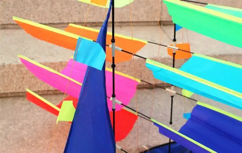 Free Shipping Outdoor Fun Sports 3D Stereo Sailboat Kite /Sailing Kites With Handle And Line Good Flying 16
