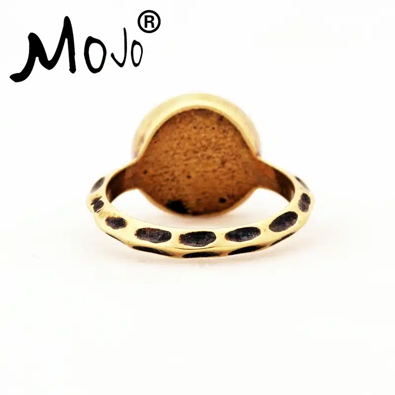 1 PC Antique Bronze Plated Color Changing Mood Rings Changing Color Temperature Emotion Feeling Rings Set For Women/Men MJ-RG002 17