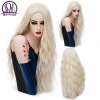 blond pikk laineline parukas mannekeenil
