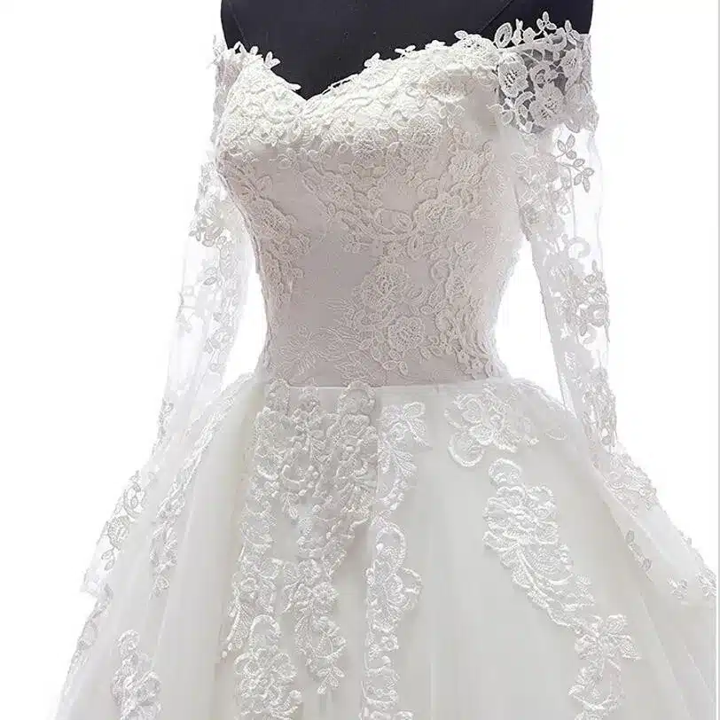 ANTI Romantic 2017 Ball Gown Wedding Dress With Long Sleeves Appliques Detachable skirts Train Robe De Mariee Bridal Gowns 44YSB 7