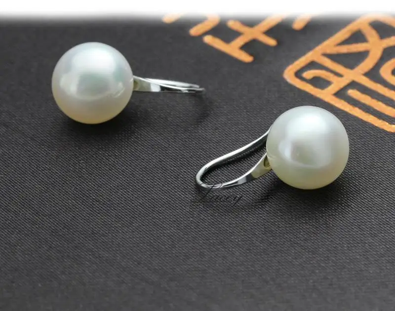 100% real Natural Pearl earrings,fresh water pearl earrings for women black pearl earrings silver 925 jewelry birthday gift 13