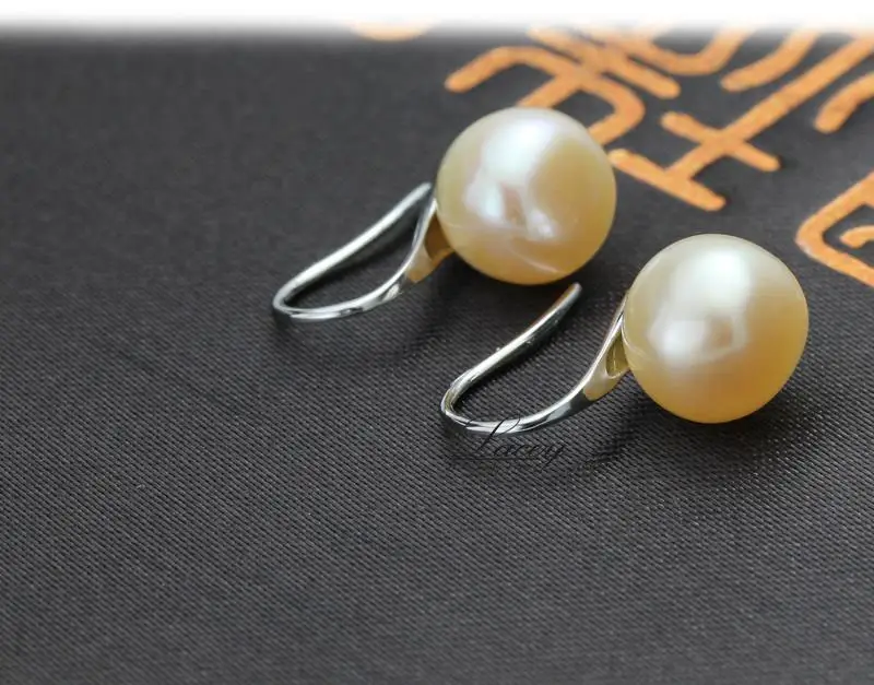 100% real Natural Pearl earrings,fresh water pearl earrings for women black pearl earrings silver 925 jewelry birthday gift 14
