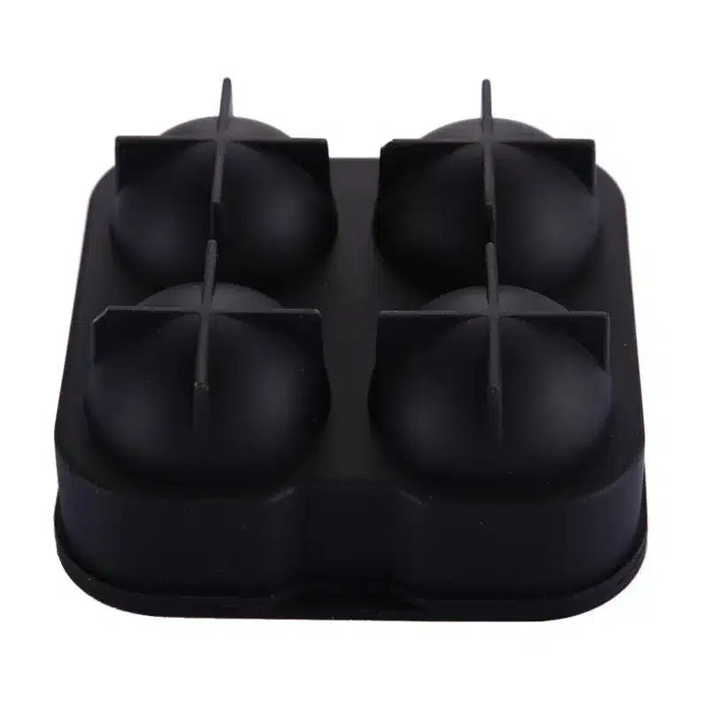 Silicone Ice Ball Maker Whiskey Cocktail Ice Cube Tray 4 Large Ice Cube Molds Maker Bar Kitchen Accessories 18