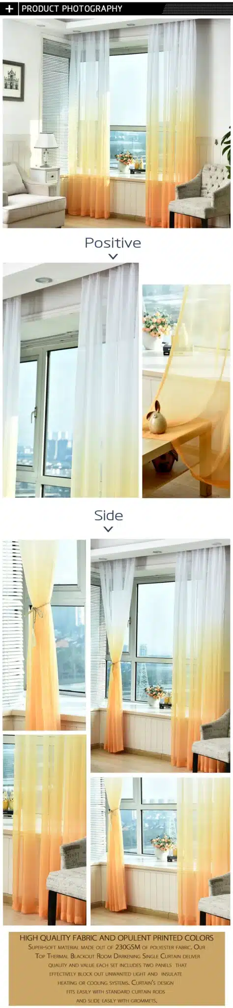 Sinogem Tulle Curtains For Living Room Home Textile Children Bedroom Decorations Window Curtain Kitchen Treatments Divider Sheer 18