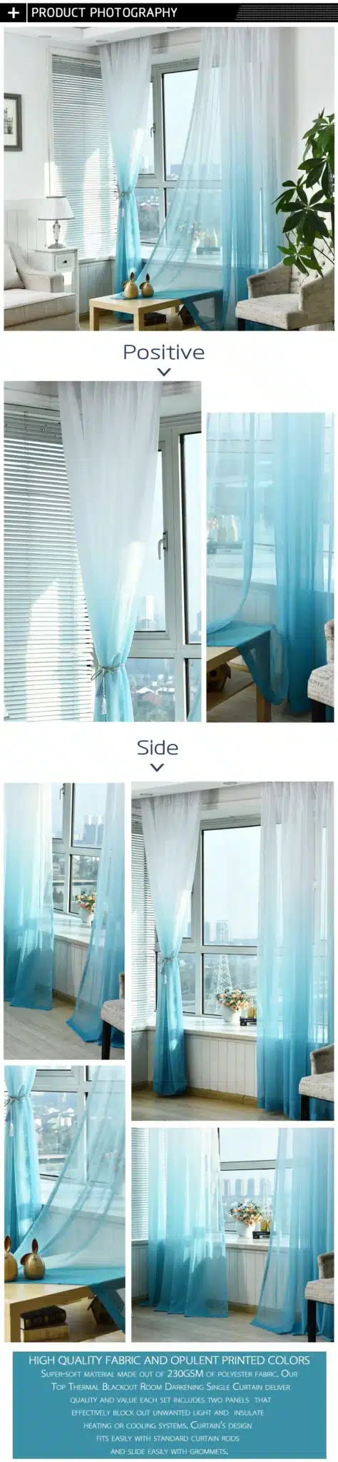 Sinogem Tulle Curtains For Living Room Home Textile Children Bedroom Decorations Window Curtain Kitchen Treatments Divider Sheer 21