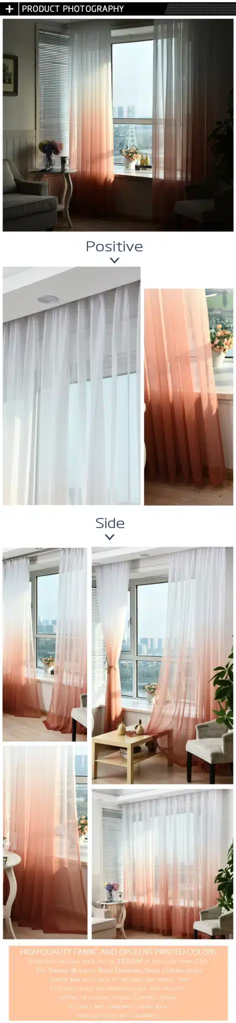 Sinogem Tulle Curtains For Living Room Home Textile Children Bedroom Decorations Window Curtain Kitchen Treatments Divider Sheer 30