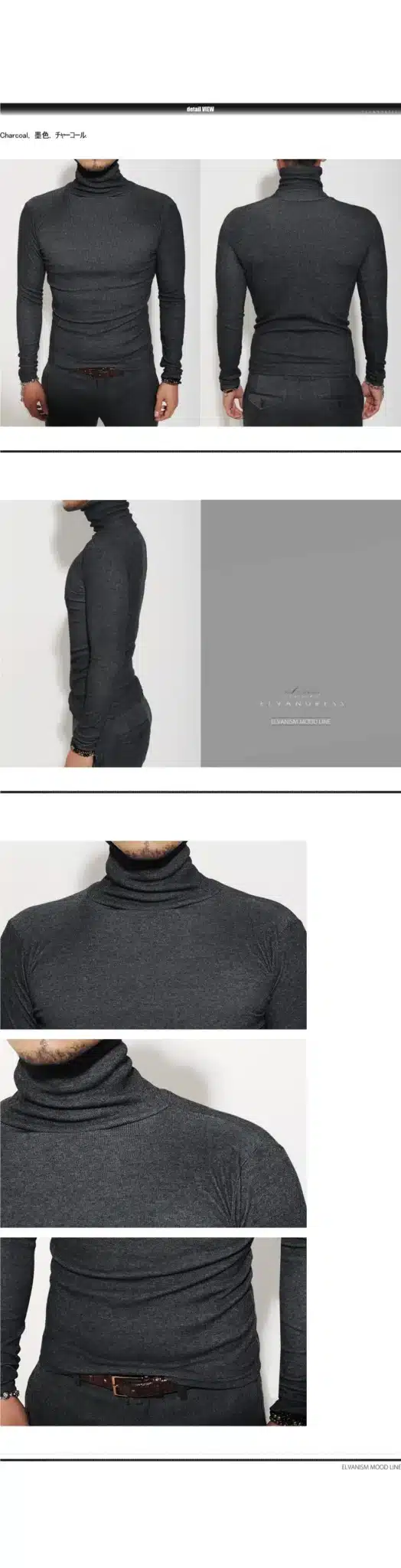 Men Winter Solid Turtleneck Sweater Male Autumn high collar Pullovers Thin and Soft Casual sweater Size 2XL 11