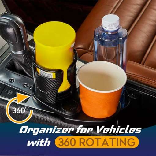 must pöörlev topsihoidja autos, mahutab mitu jooki