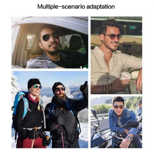 erinevates olukordades kantavad aviator stiilis prillid