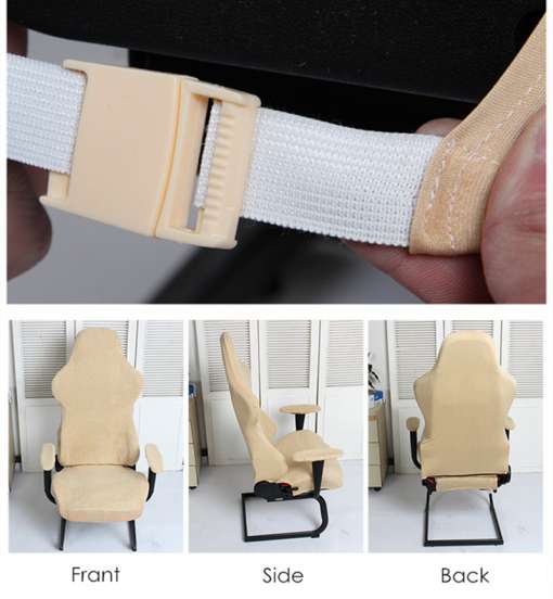 toolikate elastse rihmaga kinnitatud toolile