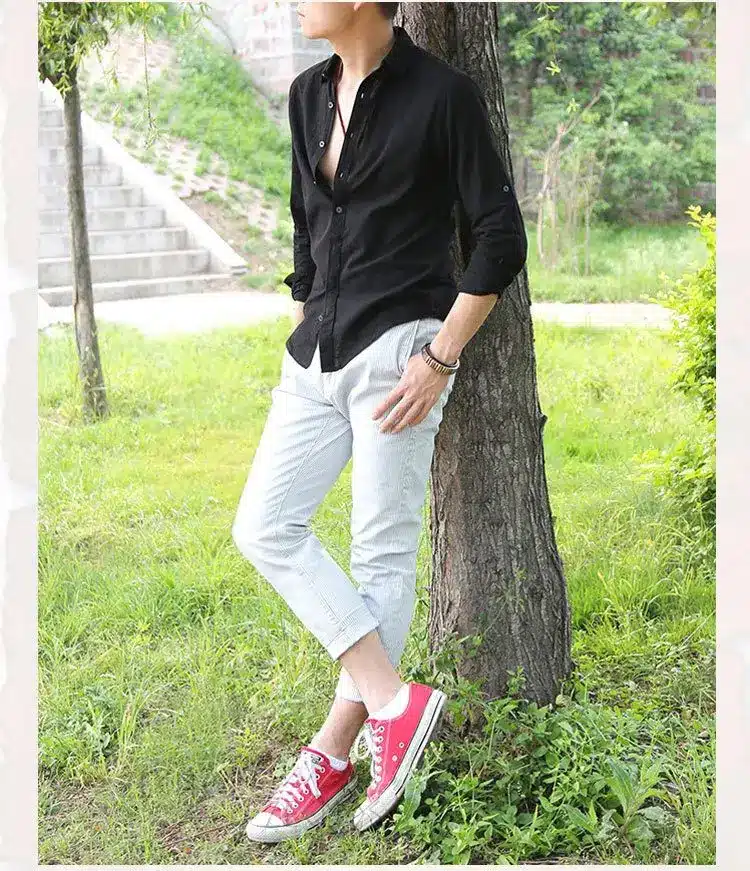 Zecmos Cotton Linen Shirts Man Summer White Shirt Social Gentleman Shirts Men Ultra Thin Casual Shirt British Fashion Clothes 25