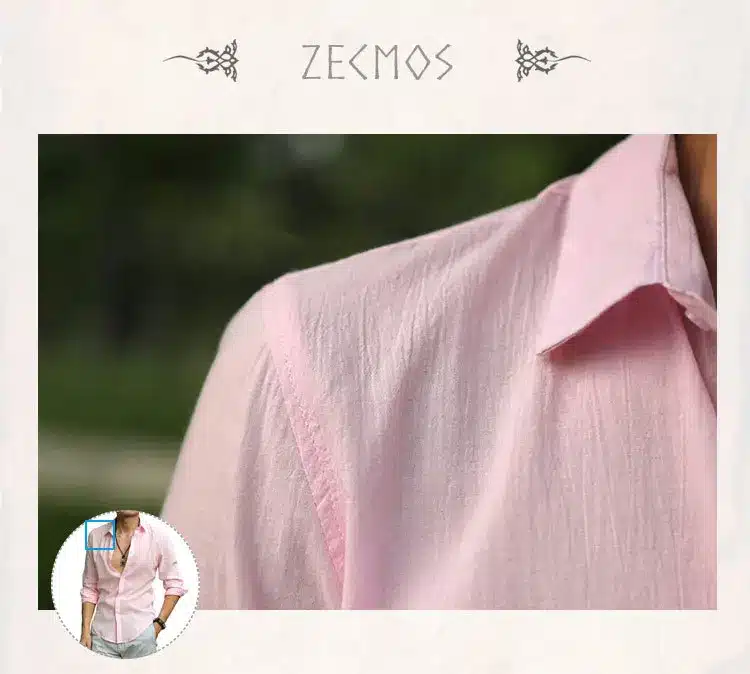 Zecmos Cotton Linen Shirts Man Summer White Shirt Social Gentleman Shirts Men Ultra Thin Casual Shirt British Fashion Clothes 57