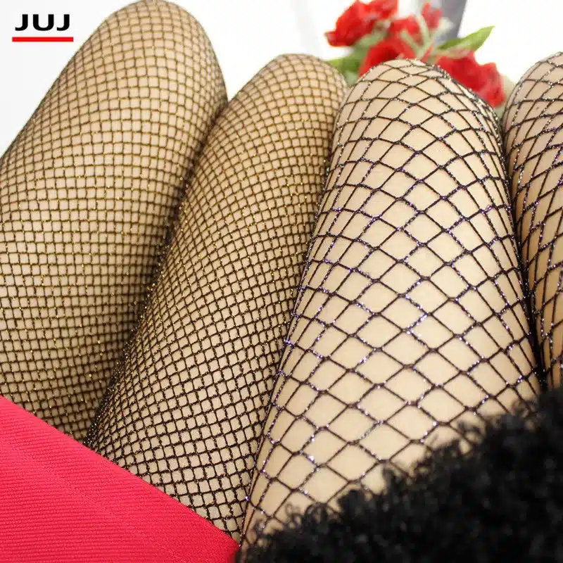 2017 Sexy pantyhose Elastic Black Female Stockings Pantyhose Fashion Sexy Women Hot Sheer Tight Slim Net Small Mesh FishnetStock 15