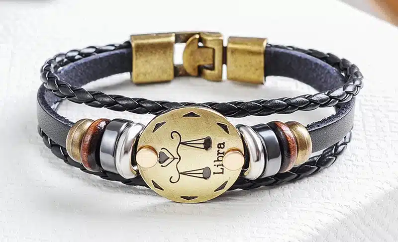 12 Zodiac Signs Cuff Leather Bracelet Men Femme Charms For Women Jewelry Couple Lovers Fits For Original Bracelets & Bangles 1