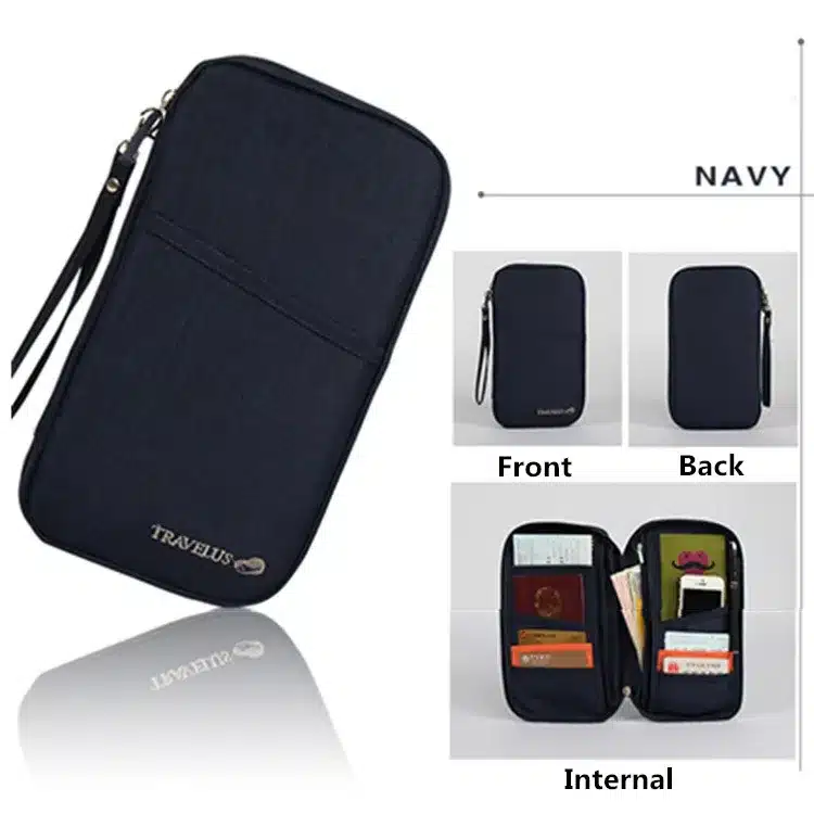 Brand Travel Journey Document Organizer Wallet Passport ID Card Holder Ticket Credit Card Bag Case Free Shipping 11