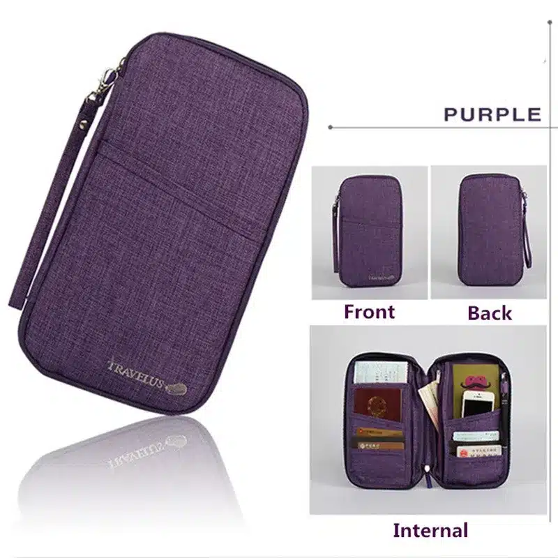 Brand Travel Journey Document Organizer Wallet Passport ID Card Holder Ticket Credit Card Bag Case Free Shipping 12