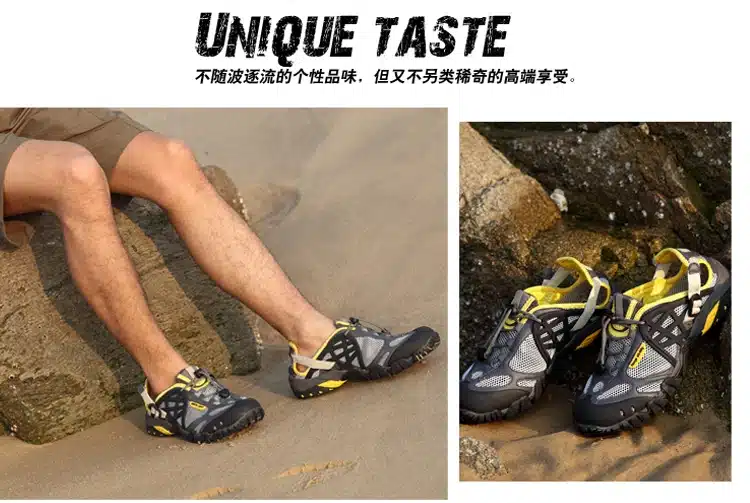 2017 Men Outdoor Sneakers Breathable Hiking Shoes Big Size Men Women Outdoor Hiking Sandals Men Trekking Trail Water Sandals 29