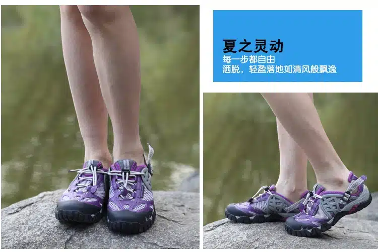 2017 Men Outdoor Sneakers Breathable Hiking Shoes Big Size Men Women Outdoor Hiking Sandals Men Trekking Trail Water Sandals 32