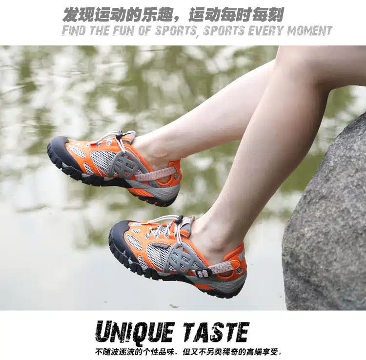 2017 Men Outdoor Sneakers Breathable Hiking Shoes Big Size Men Women Outdoor Hiking Sandals Men Trekking Trail Water Sandals 35