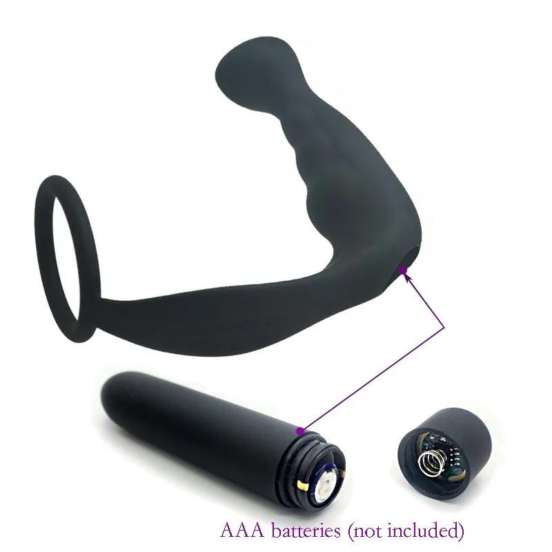 Men masturbator sexy toys Silicone Male Prostate Massager Anal Vibrator Butt Plug for Men, Adult Erotic,Sex Toys 8