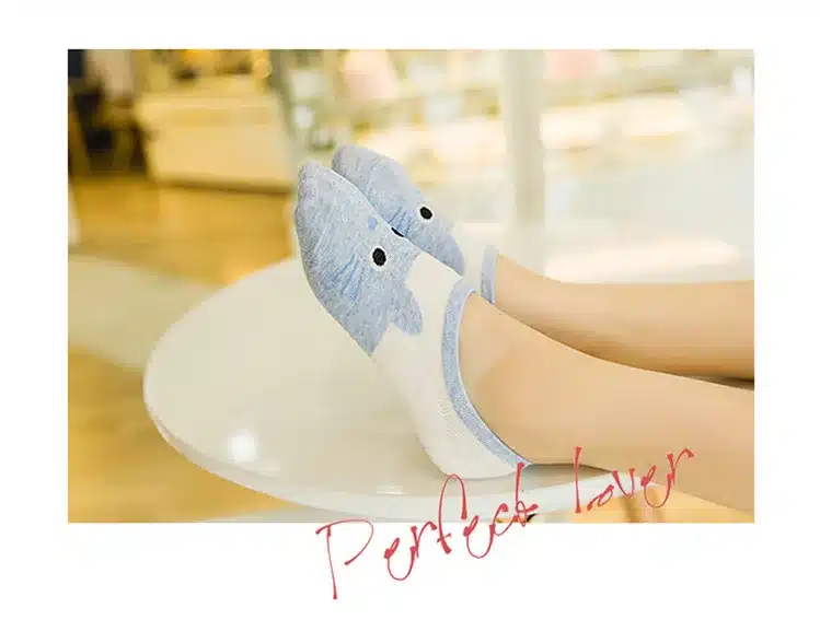 New Arrival High Quality Women Cartoon Socks Cute Cat Boat Sock Summer thin slipper Cotton Floor socks for Lady Girl Kid 5Pairs 33