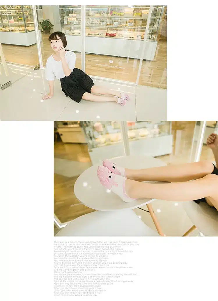 New Arrival High Quality Women Cartoon Socks Cute Cat Boat Sock Summer thin slipper Cotton Floor socks for Lady Girl Kid 5Pairs 36