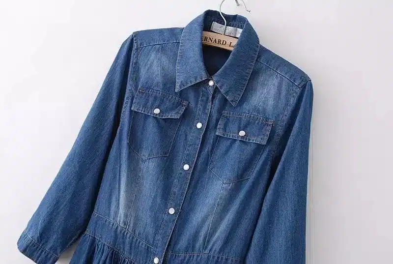 2017 New Arrival Quality Plus Size Women's Clothes, Female Fashion Casual 4XL Denim Dress Elegant Slim Jeans Dresses 32