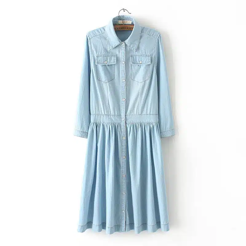 2017 New Arrival Quality Plus Size Women's Clothes, Female Fashion Casual 4XL Denim Dress Elegant Slim Jeans Dresses 42
