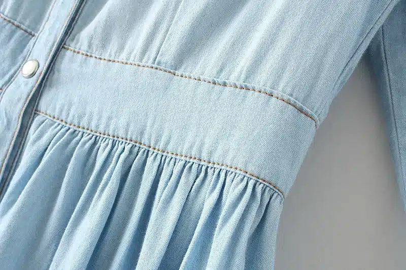 2017 New Arrival Quality Plus Size Women's Clothes, Female Fashion Casual 4XL Denim Dress Elegant Slim Jeans Dresses 48